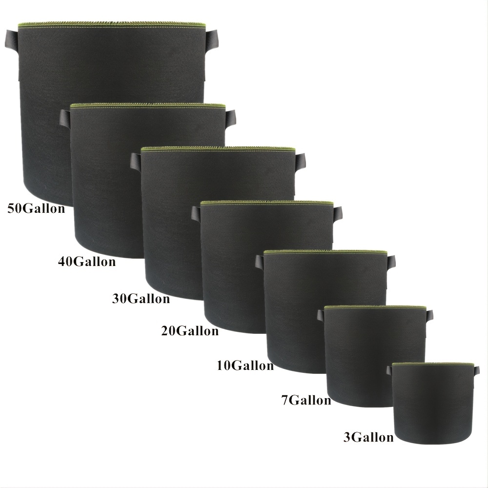 12-Pack Grow Bags 5 Gallon, Thick Fabric Planter Bags For Vegetables,  Sturdy Handles & Reinforced Stitching - AliExpress