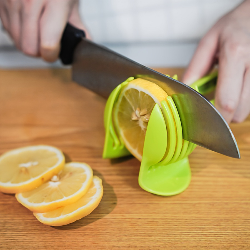 Fruit Slicer, Lemon Slicer, Tomato Slicer, Household Lemon Cutting Clip,  Potato Clip, Tomato Cutting Holder Kitchen Tool - Temu
