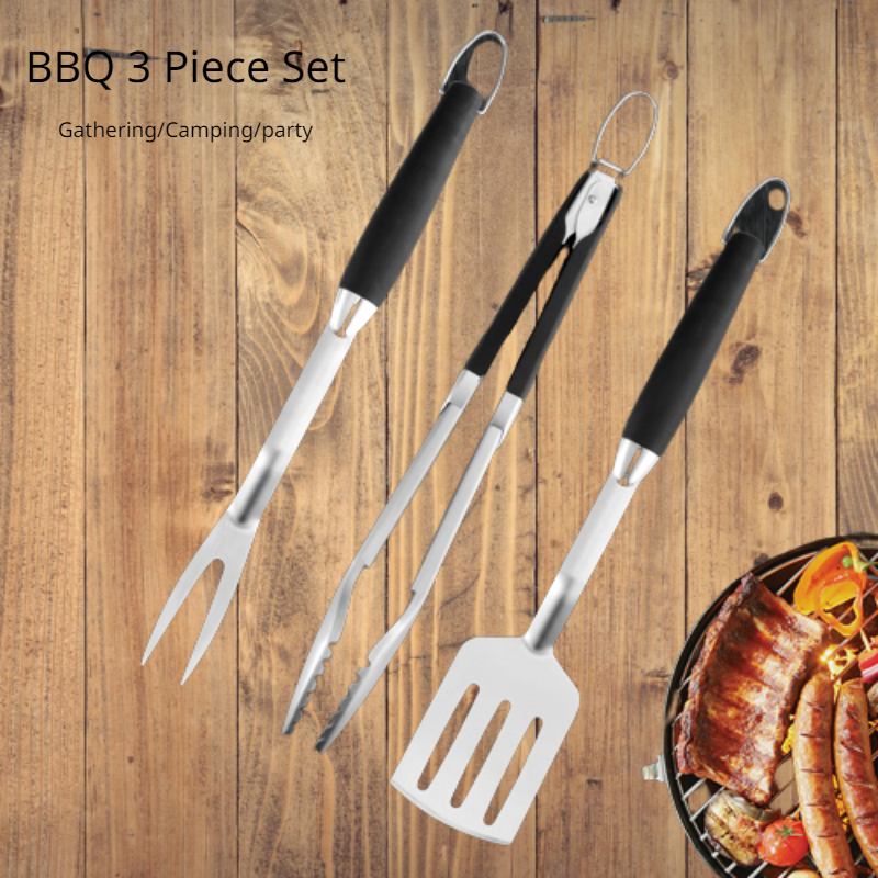 Bbq Grilling Tools With Stand Extra Thick Stainless Steel - Temu