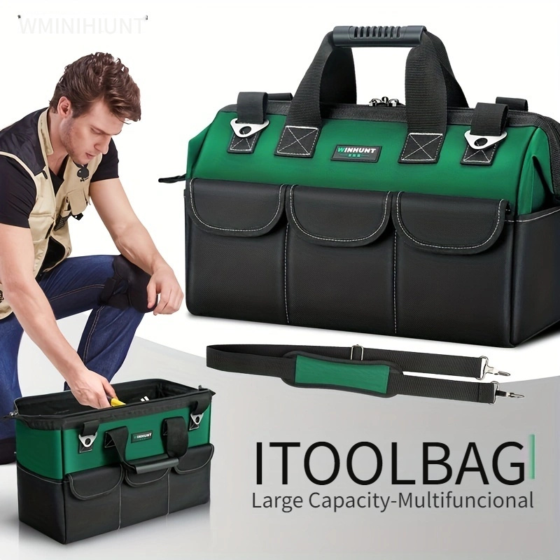 Pequeña bolsa de herramientas, plegable para electricistas profesionales,  soporte de almacenamiento de herramientas, bolsa de rollo, organizador