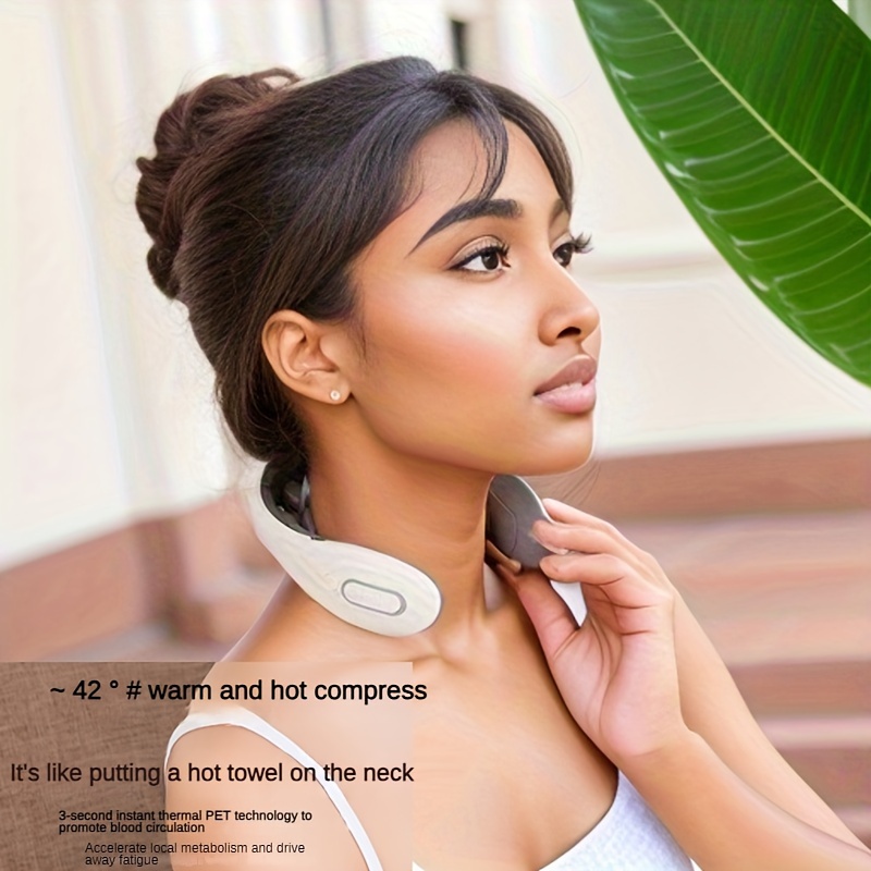 Instant Relaxation: Vibrating Hot Compress Neck Massage - Temu