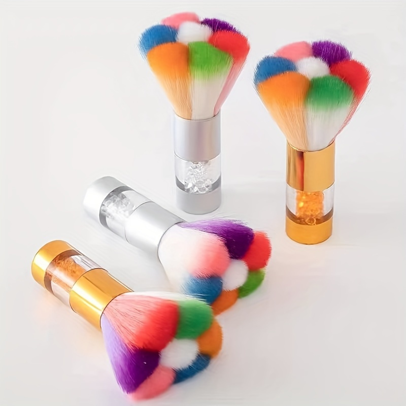 Mushroom Crystal Nail Brush Transparent Paint Gel Dust Cleaning Brushes  Make Up Brush Nail Art Manicure Tools