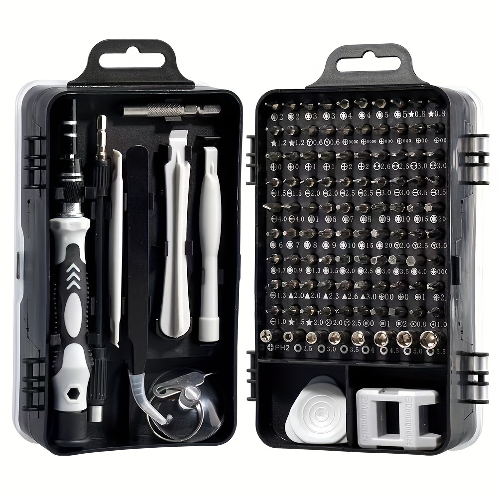 DEKO 128-teiliges Werkzeugsets - Allgemeines Werkzeugset für  Haushaltshandwerker, Auto-Reparatur-Werkzeugset, mit Aufbewahrungskoffer  aus Kunststoff