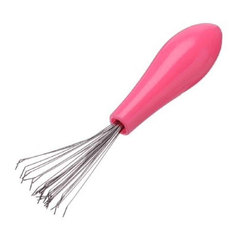 Comb Hair Brush Cleaner Cleaning Remover Embedded Tool Plastic Handle_ff