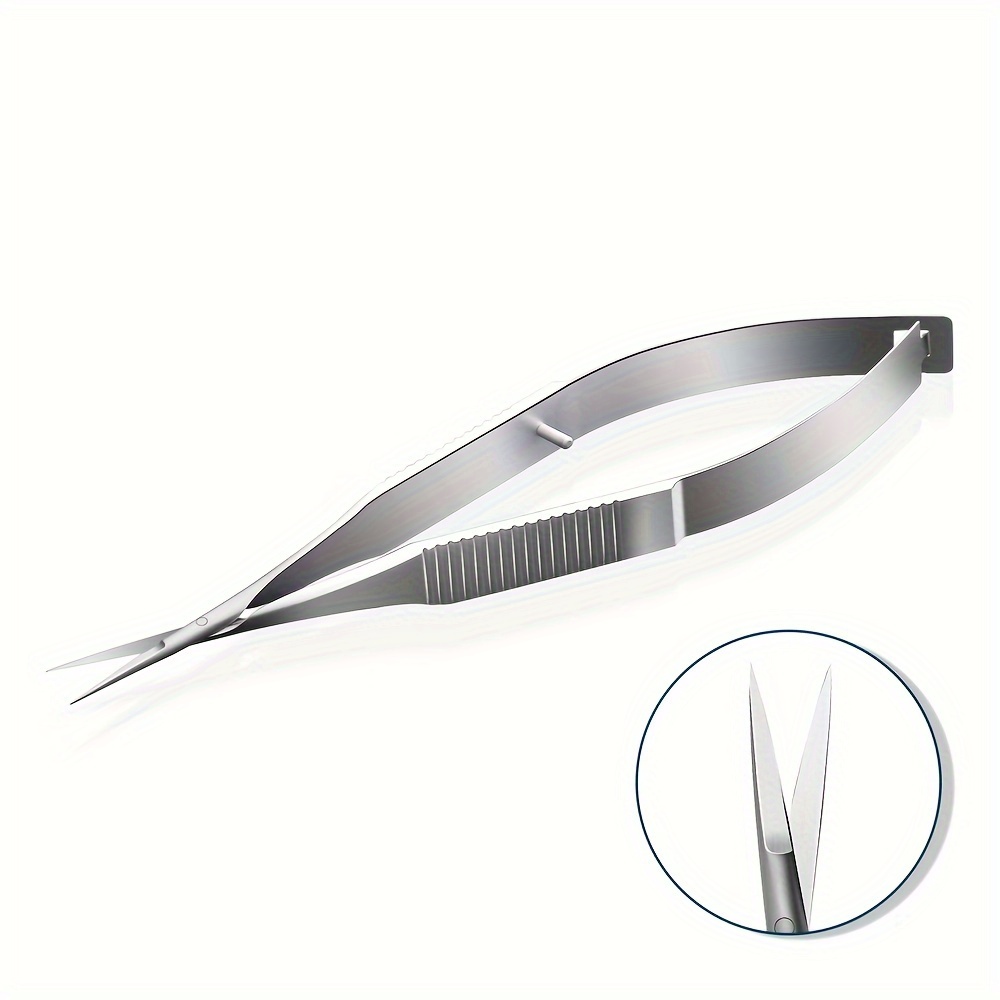 Stainless Steel Curved Tip Cuticle Scissors And Nail Clippers For Manicure  And Eyebrow Trimming - Dead Skin And Callus Remover