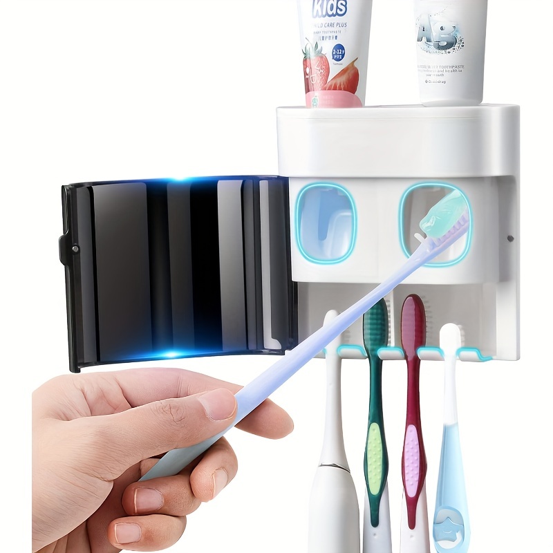 Soporte desmontable para cepillos de dientes de viaje, estuche portátil  para cepillos de dientes 3 en 1, estuche de viaje para pasta de dientes