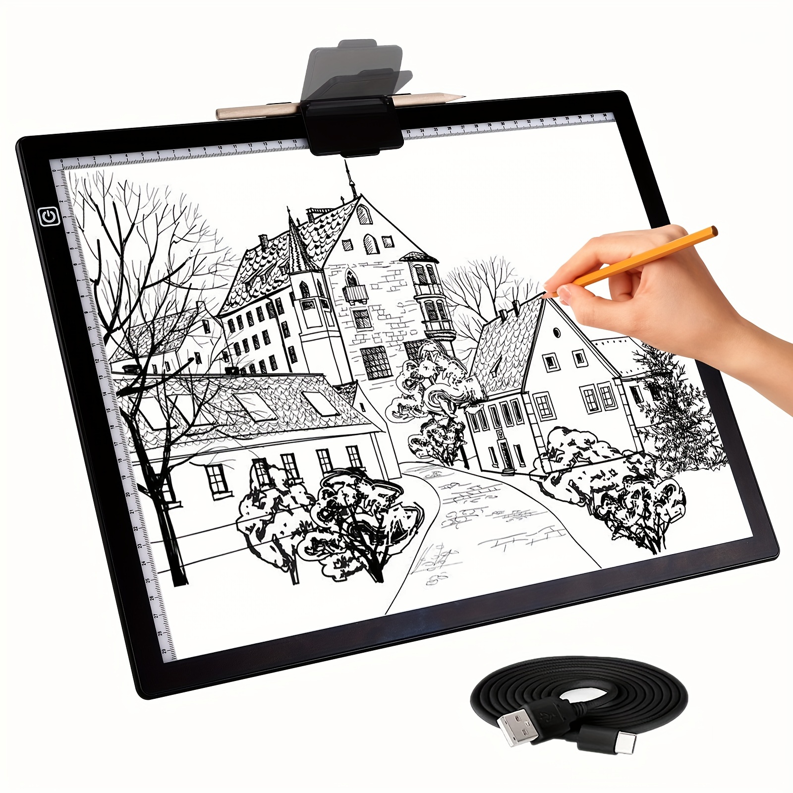 Sofore A3 Mesa de Luz Para Calcar,LED Tableta de Luz Dibujo de Dibujo  Portátil con Brillo Ajustable,Tableta de Luz Dibujo light board con Cable  USB,Bocetos,Diseño,Dibujo,Mesa de Luz de Dibujo : : Hogar