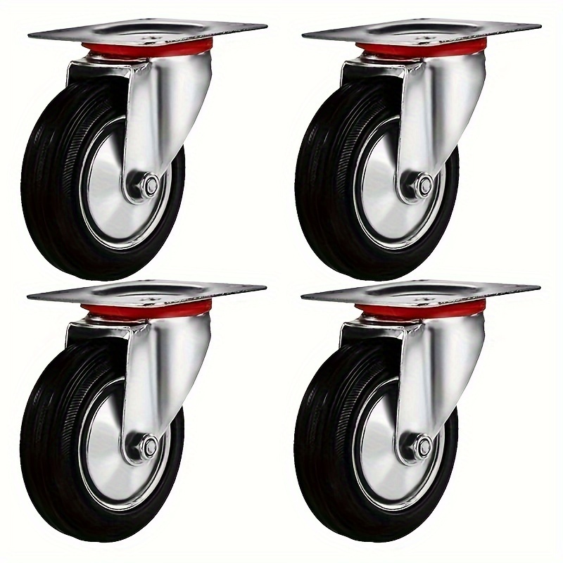 Rueda giratoria resistente, ruedas de placa tipo L ruedas para muebles,  rueda giratoria de ángulo recto, ruedas giratorias con frenos, rueda  giratoria