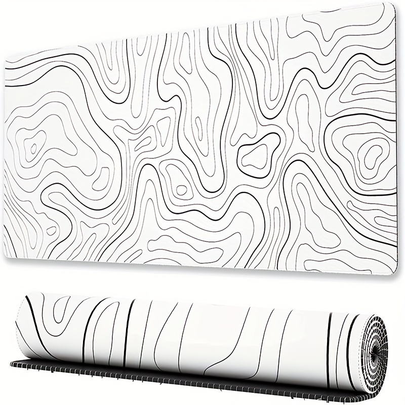 Tappetino per Mouse in bianco e nero tappetino per tavolo artistico  tappetino per scrivania tappetino per