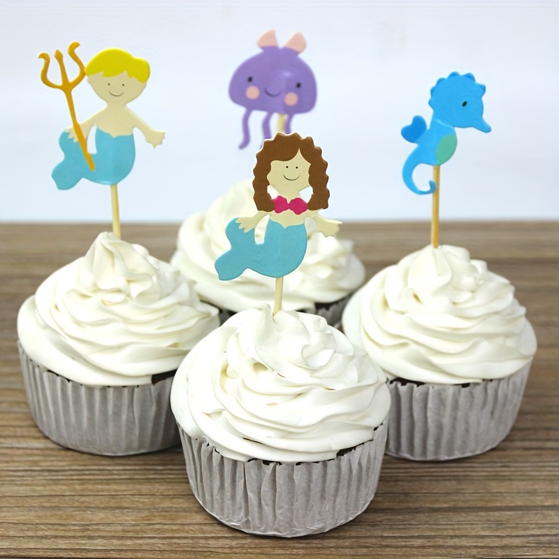 Disney-Garniture de gâteau en papier scintillant CAN o & Stitch, Hanppy,  décorations de gâteau d