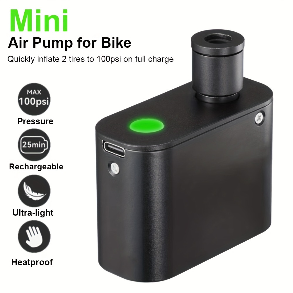 Mini pompe a velo portable 100 PSI en alliage d'aluminium avec support de  cadre adapte