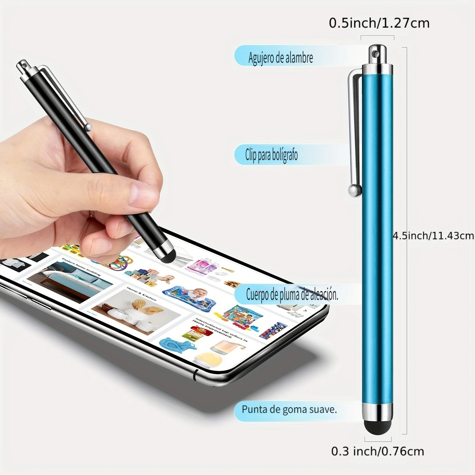 Tablet Lápiz Puntero Para IPAD IPHONE Samsung Galaxy Teléfono Pantalla  Táctil <