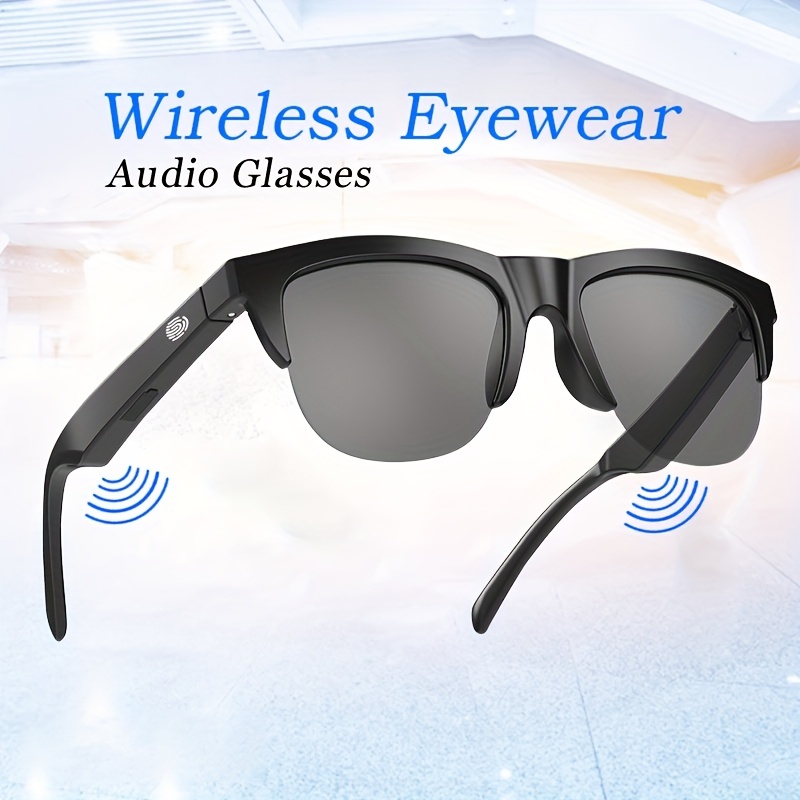 KUMI Meta V1 Smart Glasses Polarized Sunglasses Bluetooth glasses IPX4  Waterproof Open Ear Headphones Bluetooth Phone Call