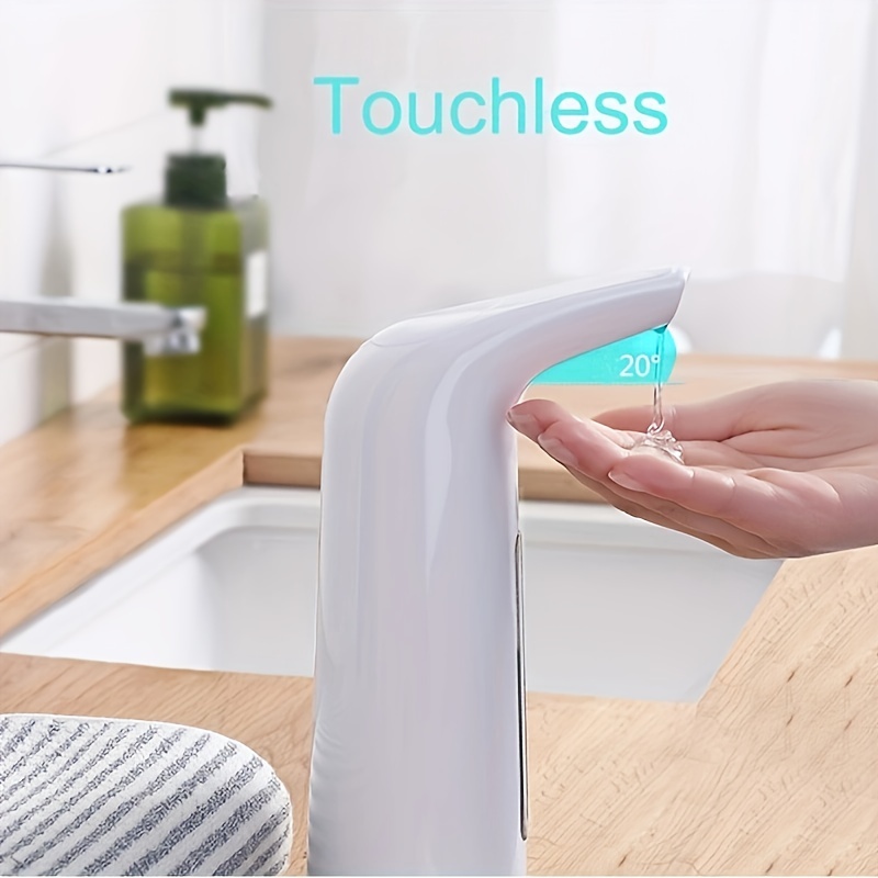 Dispensador automático de jabón de manos sin contacto para fregadero de  cocina - Dispensador automático de jabón líquido para platos de 17 oz para