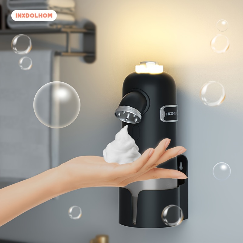 Dispensador de jabón automático sin contacto con control de volumen  ajustable y sensor de movimiento infrarrojo, dispensador de jabón eléctrico  manos