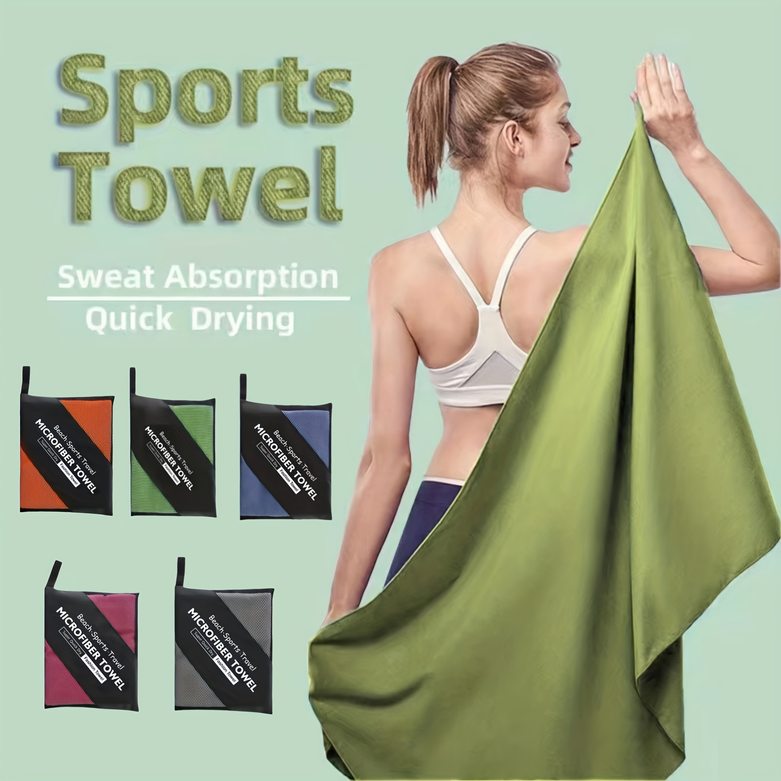 Prettyui Bath Towel Face Towel Fast Drying Soft Water Absorption Thick Towels Super Soft Towel for Sports, Travel, Fitness, Yoga,13.38 inch x 29.5