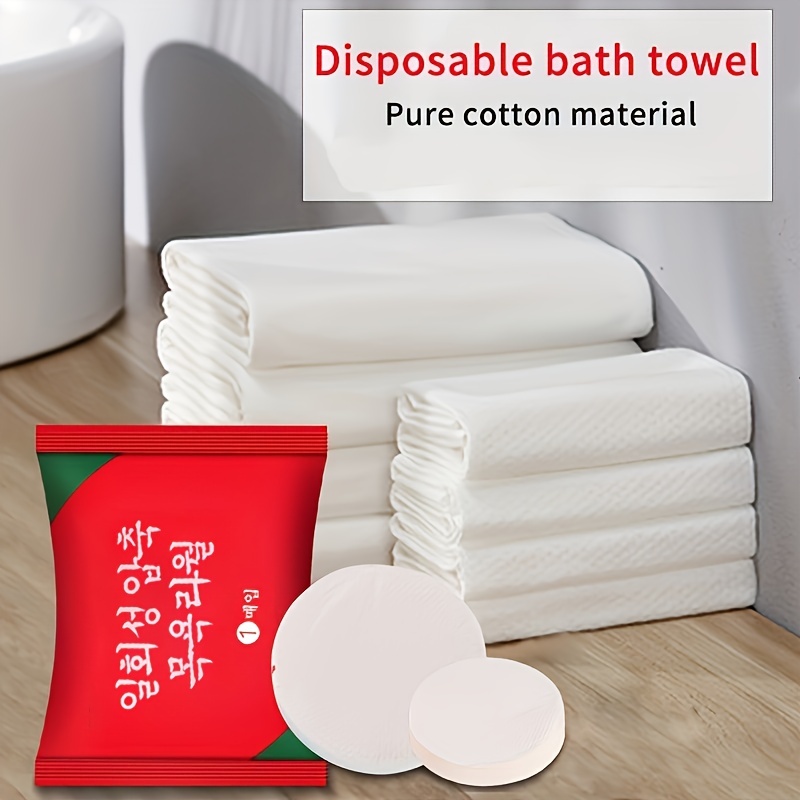 Thickened Compressed Disposable Bath Towels - Pull-resistant, Safe For  Sensitive Skin, Ideal For Travel, Camping, And Daily Use - Temu