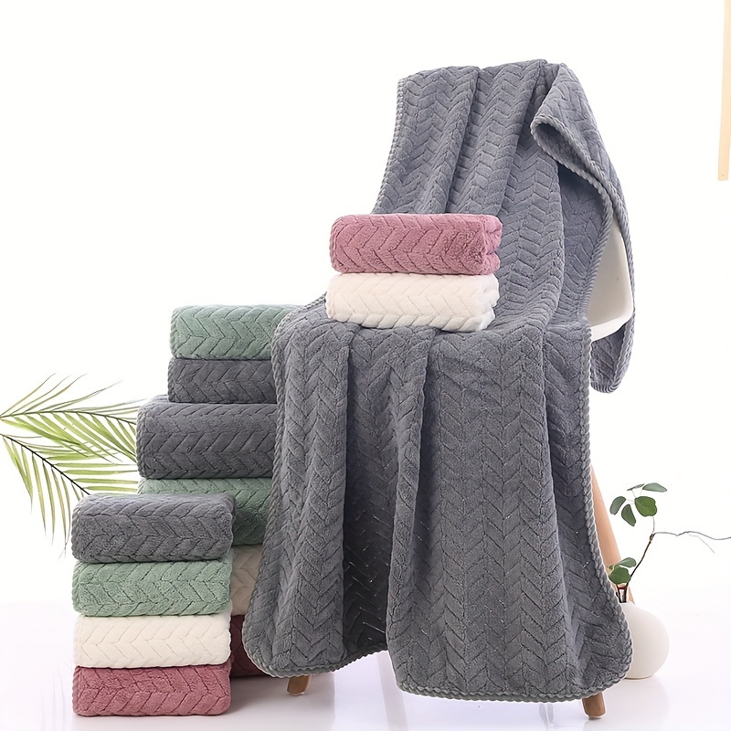 35x75cm Adults Bath Towel Absorbent Quick Drying Spa Body Wrap Face Hair  Shower Towels Large Beach