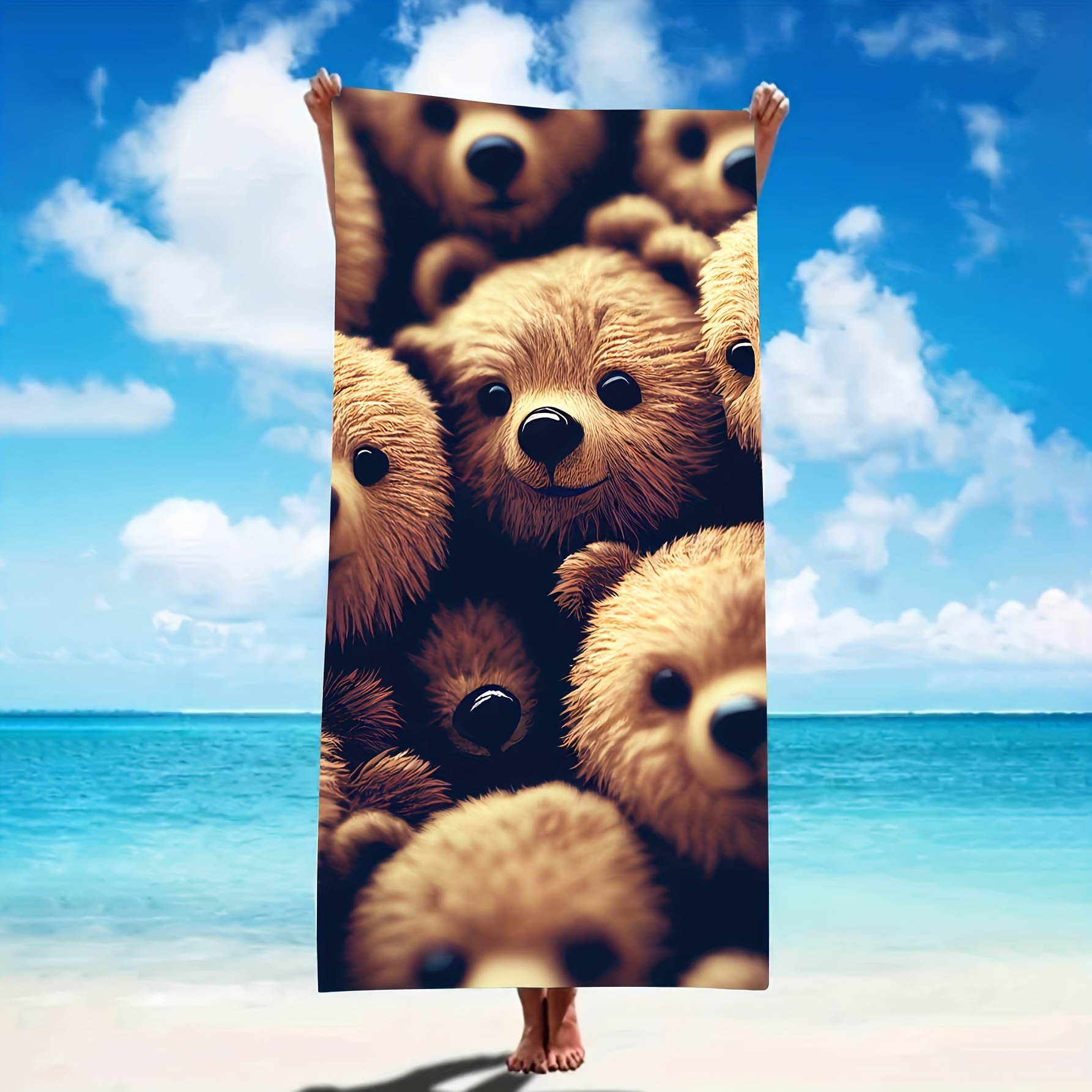 Cartoon Bear Pattern Towel Set, Soft Hand Towel Bath Towel, Coral Fleece  Absorbent Towels For Bathroom, 1 Bath Towel & 1 Hand Towel, Bathroom  Supplies - Temu South Korea