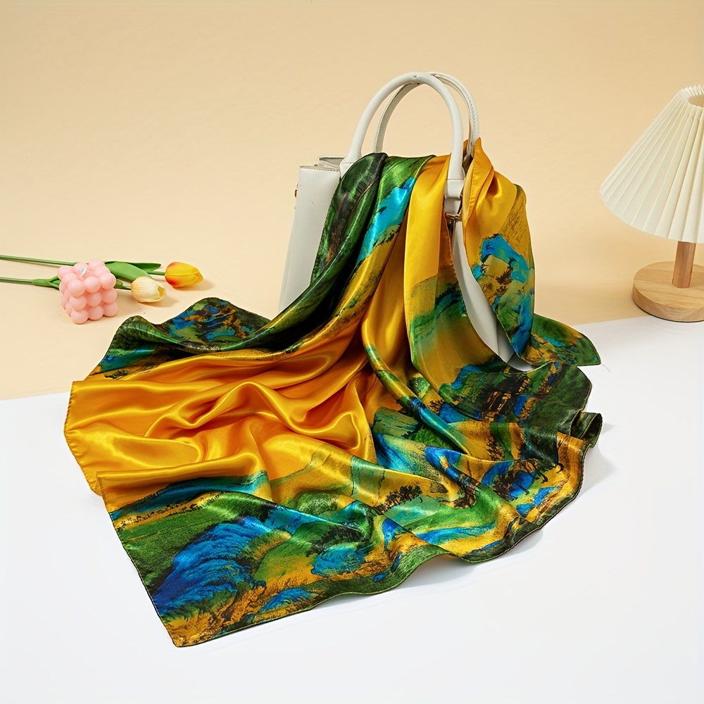 Silk scarf Totême Green in Silk - 34379899