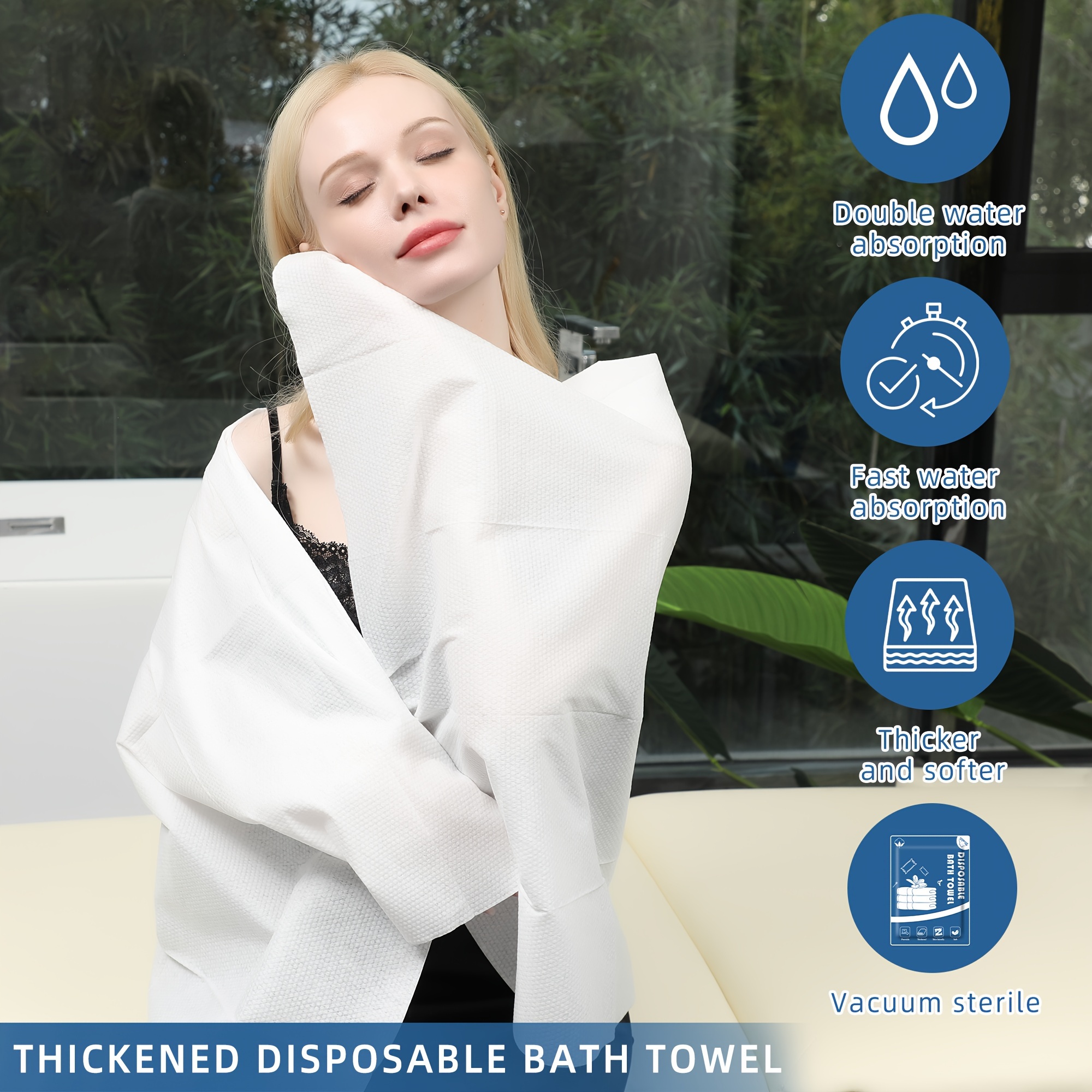 1pc Disposable Bath Towels, Large Bath Towels For Travel, Hotels, Trips,  Camping, Soft, Absorbent And Thick Bath Towel