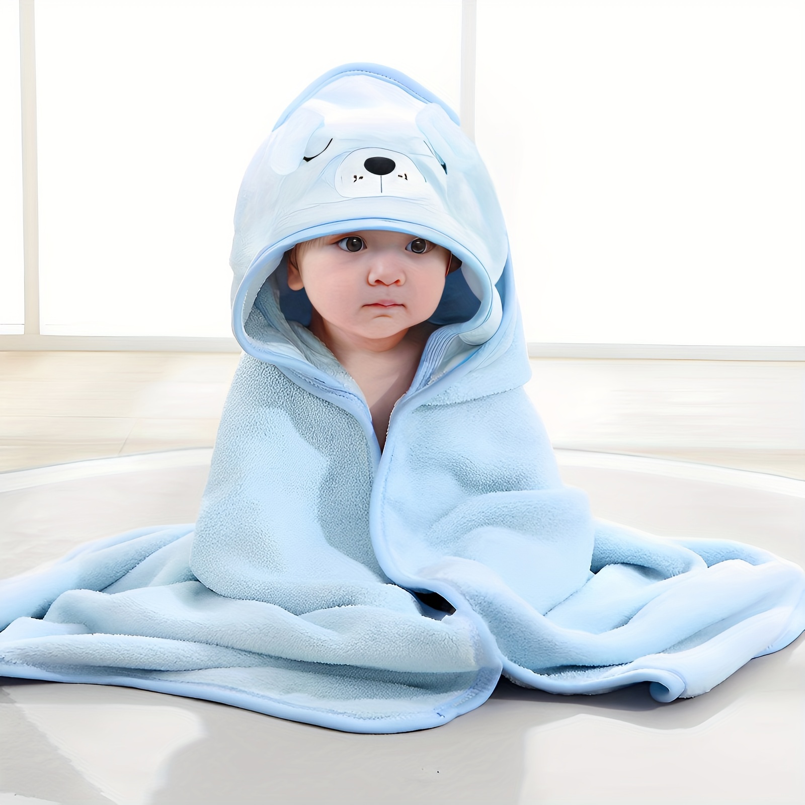 MINIBOO Toalla con capucha para bebé, rayón ultrasuave y absorbente de  toallas de bambú para recién nacidos a niños pequeños, toallas de baño