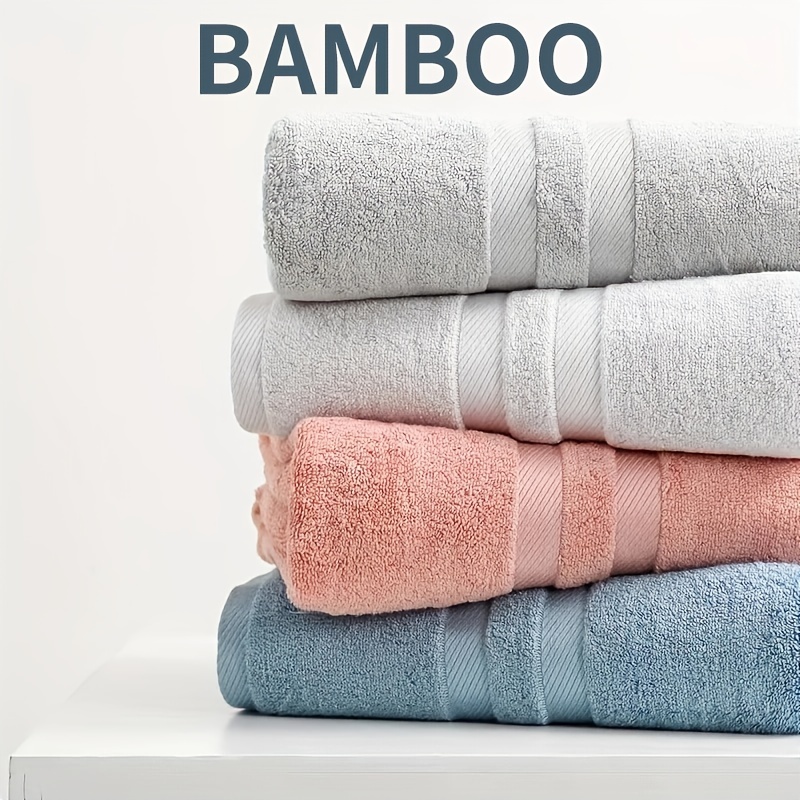 Soft & Absorbent Bamboo Bath Towels - Perfect For Hiking, Camping, Spa,  Travel & Hotel - 27.5x55 - Bathroom Accessories - Temu