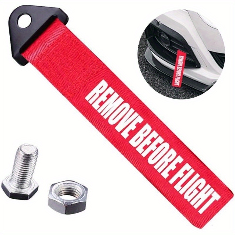 REMOVE BEFORE FLIGHT Tow Strap