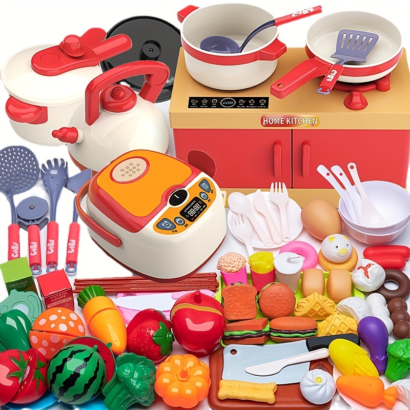 Delightful Pretend Kitchen Fun For Kids: Cooking Sets - Temu