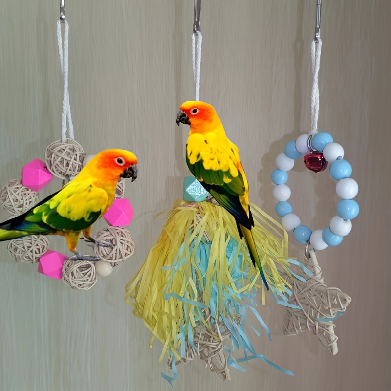 Hanging Bird Toys For Birdcage - Temu