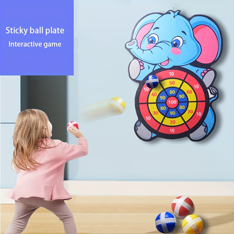 Grand dessin animé dinosaure / licorne cible fléchette planche magique  sticky ball interaction jeu cadeau pour enfants garçons filles