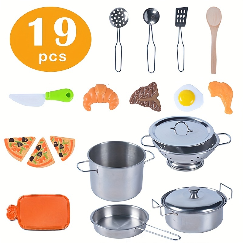 24Pcs Juego De Ollas Sartenes Set Caldero Utencilios De Cocina