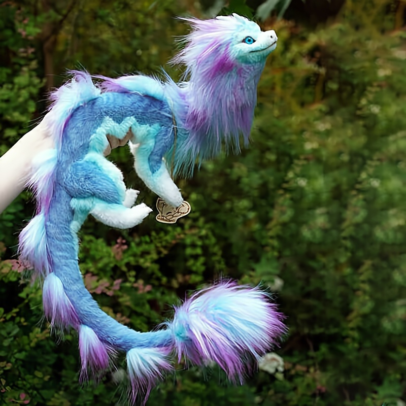 Handmade Poseable Pipe Cleaner Feathered Dragon Figurine 