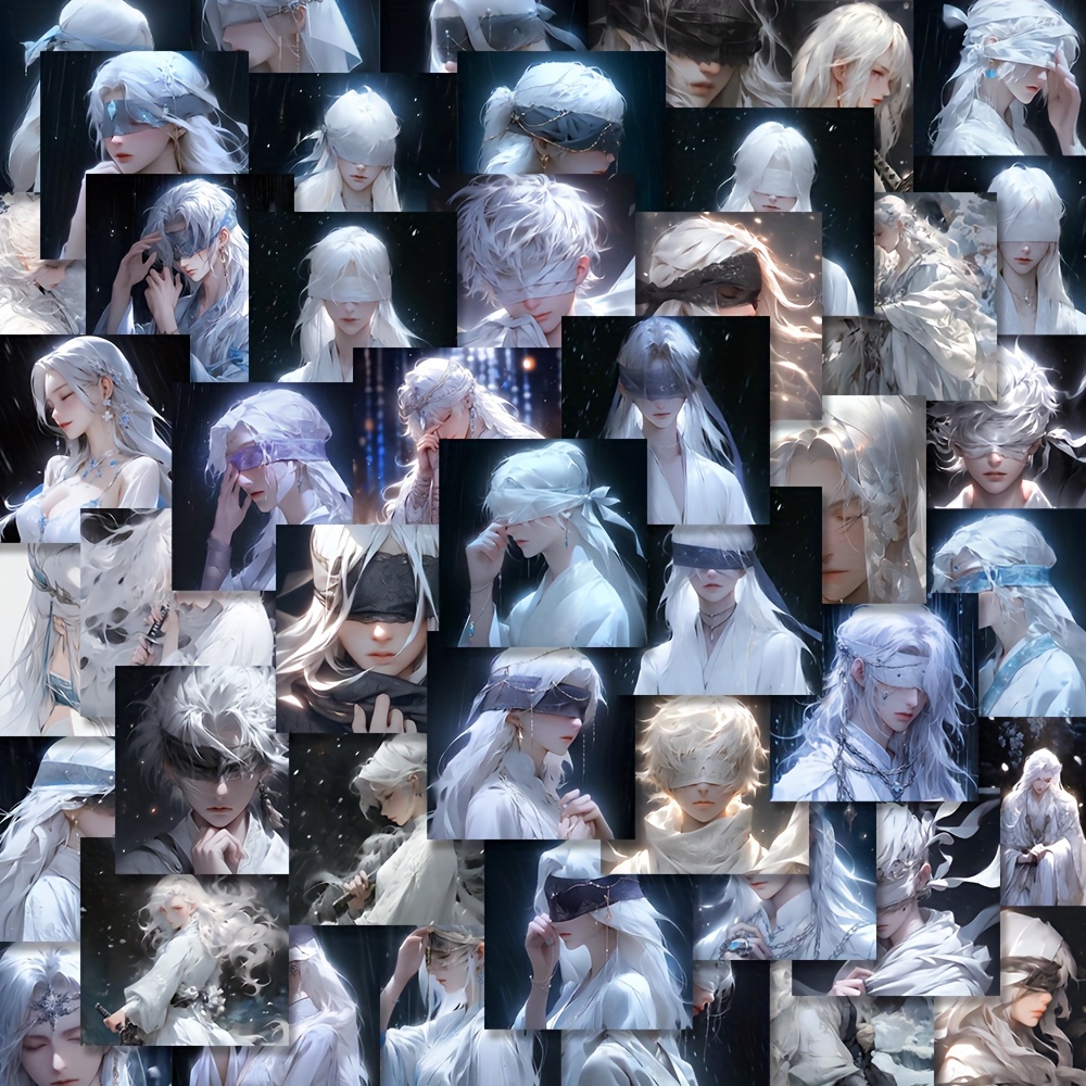 White Hair Anime Boy - Anime Boys - Sticker