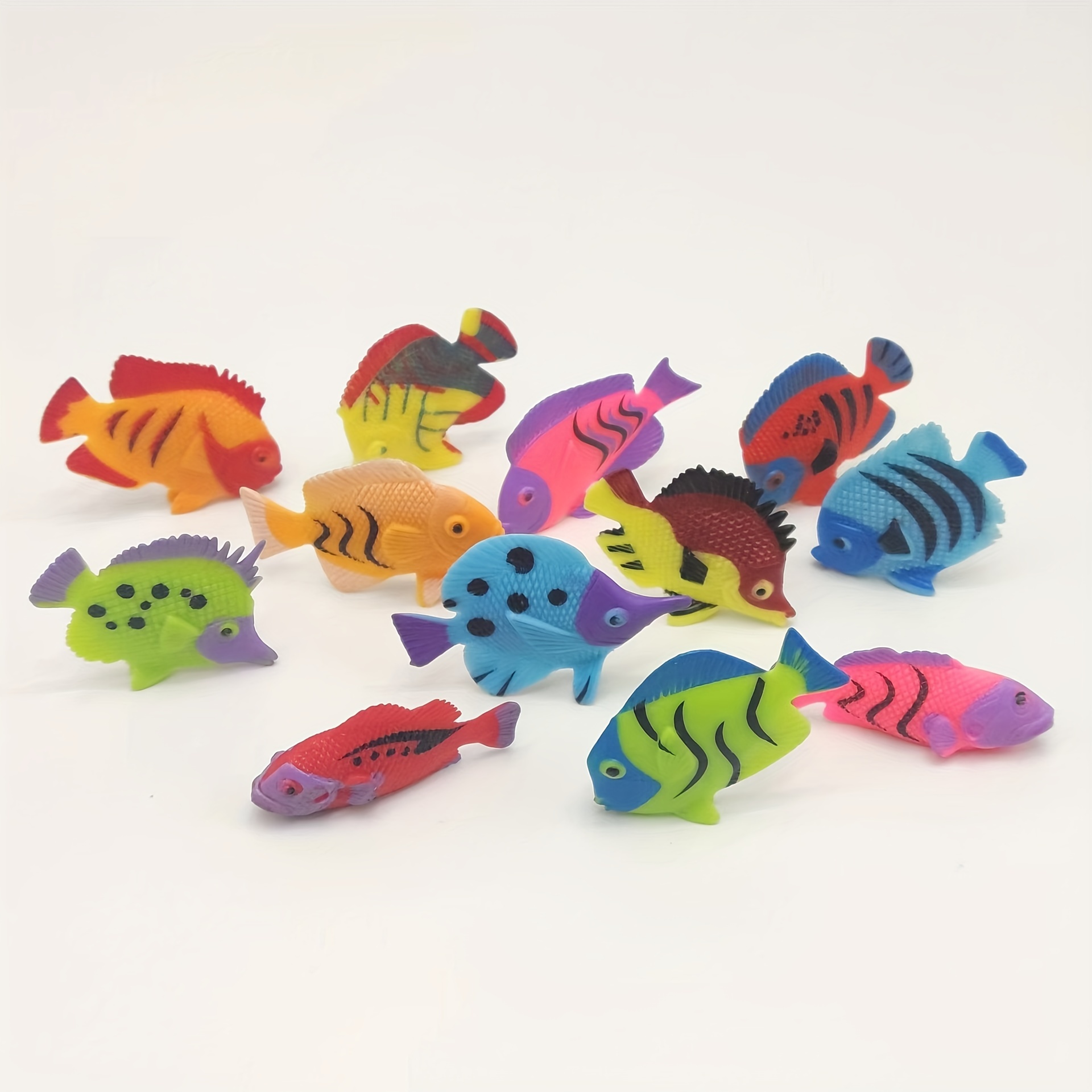 Figurines décoratives de poisson rouge pour enfants, 5 pièces, bricolage,  décoration de maison, animaux de simulation