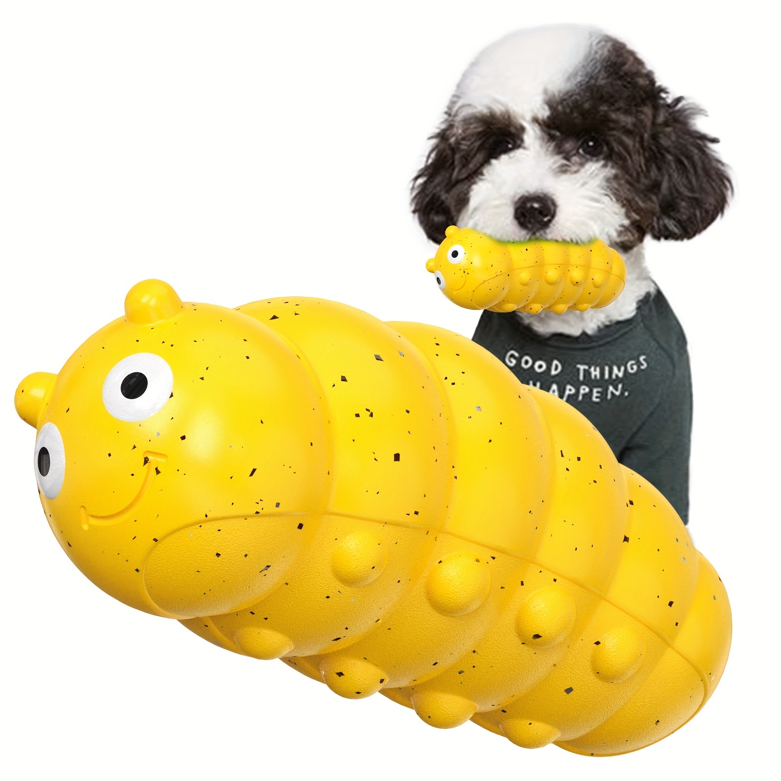 Caterpillar Dog Toy Squeaky Plush Toy Sniffing Toy For Boredom