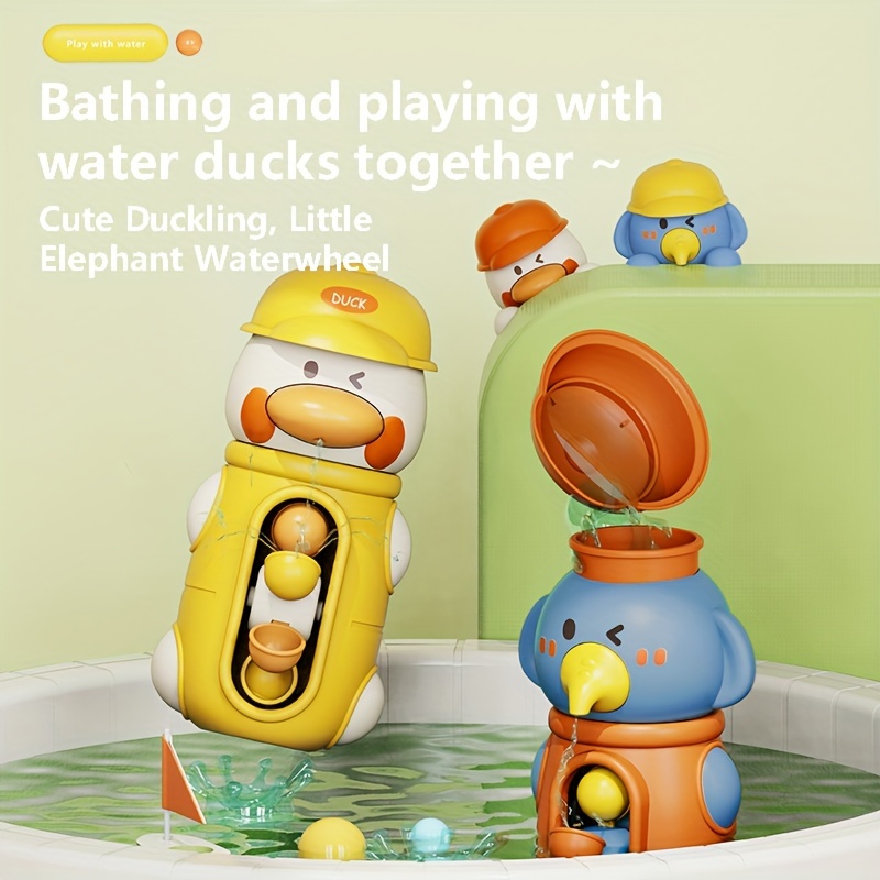 Fisher-Price - Juguete de baño de elefante para ducha, juguetes de baño  para bebés, juguetes sensoriales para bebés, juguetes de animales de safari