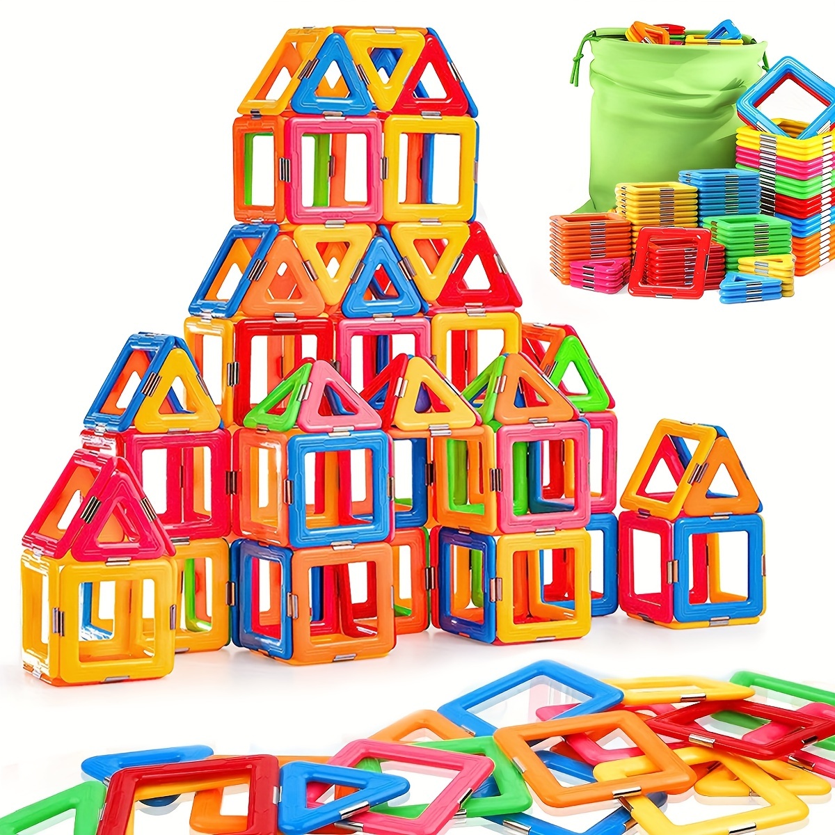 AMOSTING Magnetic Blocks Building Blocks Educational Toys Construction