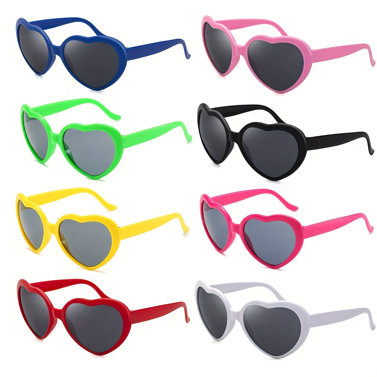 Fashionable Love Shaped Sunglasses Anti uv Sunglasses - Temu