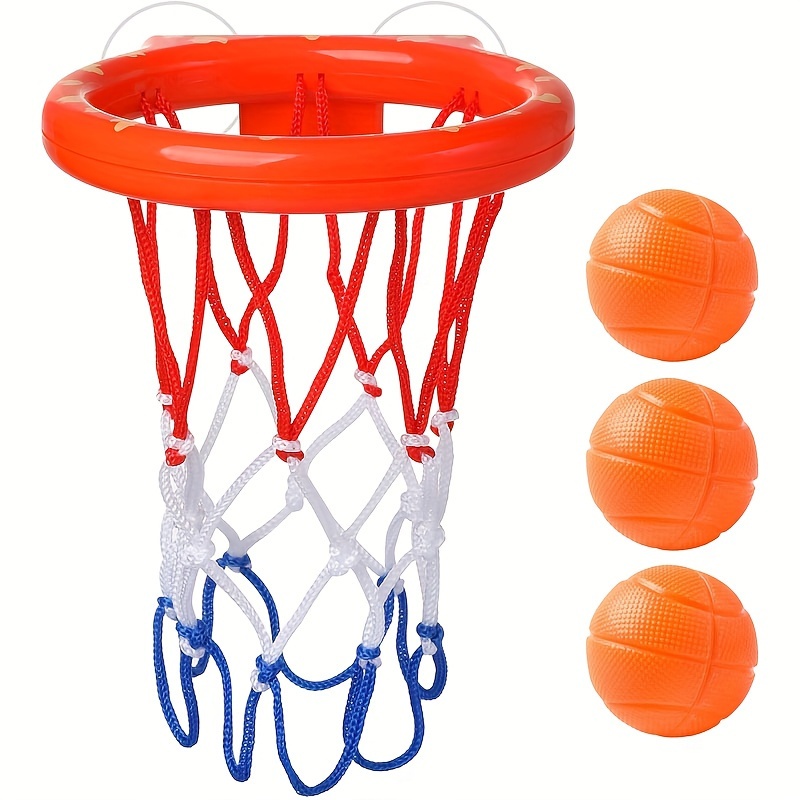 Bedwina Mini Basketballs - (7 Inch, Size 3) Pack of 4 - Mini Hoop  Basketball Set with Air Pump for Indoor, Outdoor, Pool Parties, Small Hoops