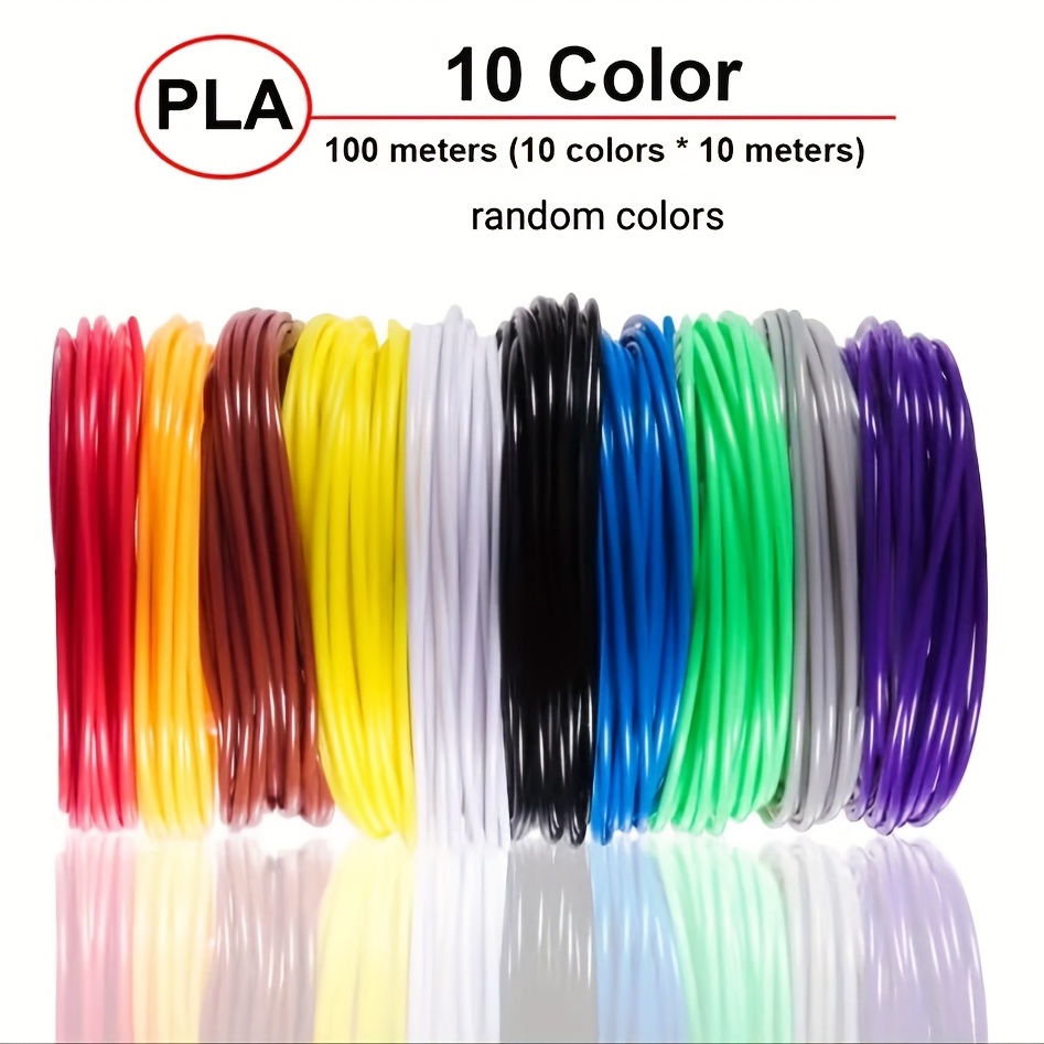 3D Pen PLA Refills Cartridges Set of 20 Colors 3D Printing Filament 1.75mm,  200m