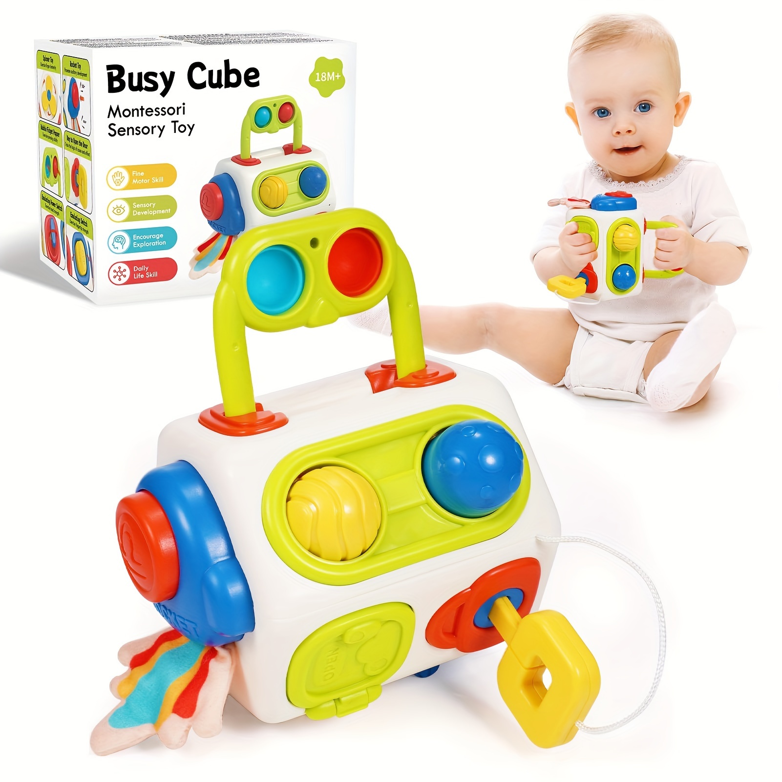 Juguetes para bebés Montessori Regalo de cumpleaños: Juguetes para niñas de  1 año, regalos de primer cumpleaños, juguetes educativos para niños