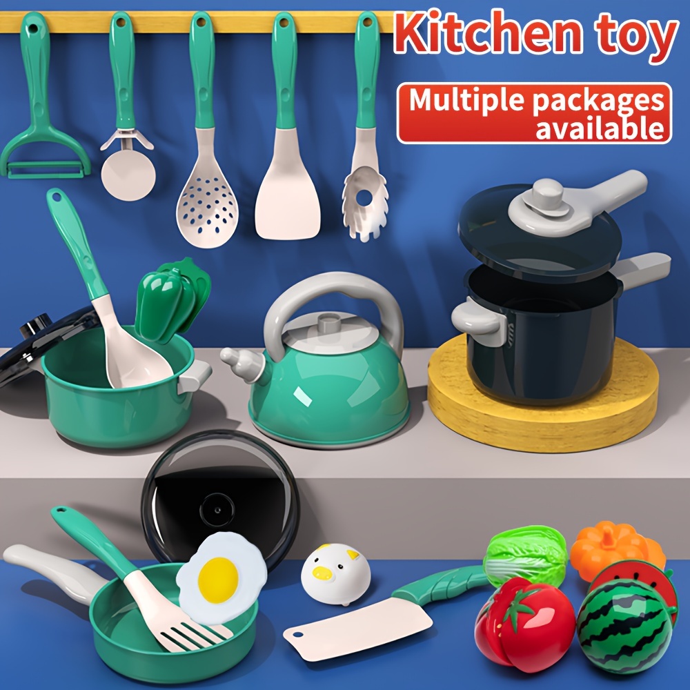 18 Pieces Montessori Kitchen Tools Cookware Baking Toy for
