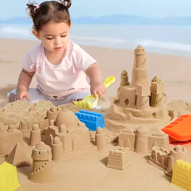 Magic Sand Beach Moulds Magic Childrens/Kids Moving Play Set 1kg