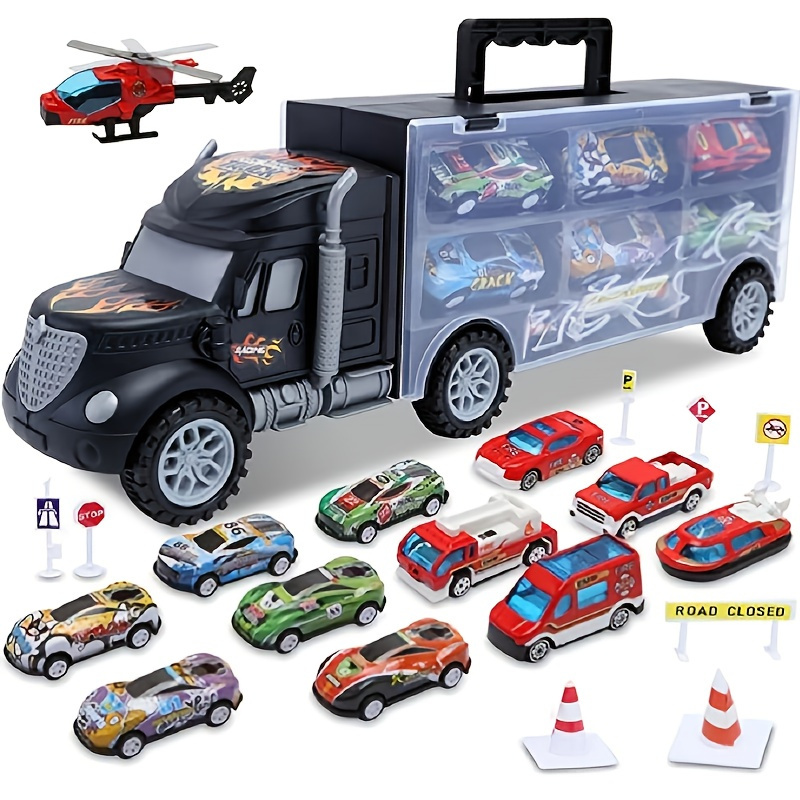 Construction Monster Truck Toys 4wd Car Kids Excavator Mixer - Temu