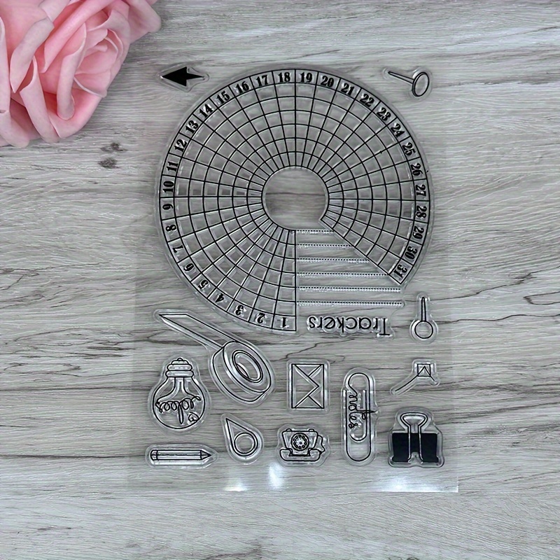 Calendar Transparent Silicone Stamp - Temu