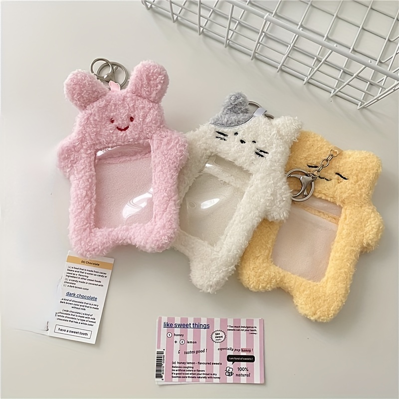 Estuche Tarjetas Peluche Kawaii Pequeño Demonio Funda - Temu