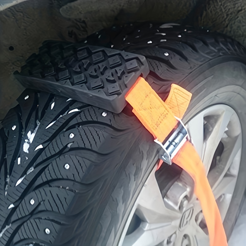4pcs Auto Traction Mat Tire Tire Emergency Pad Anti Skid Plate Lightweight  & Sturdy 