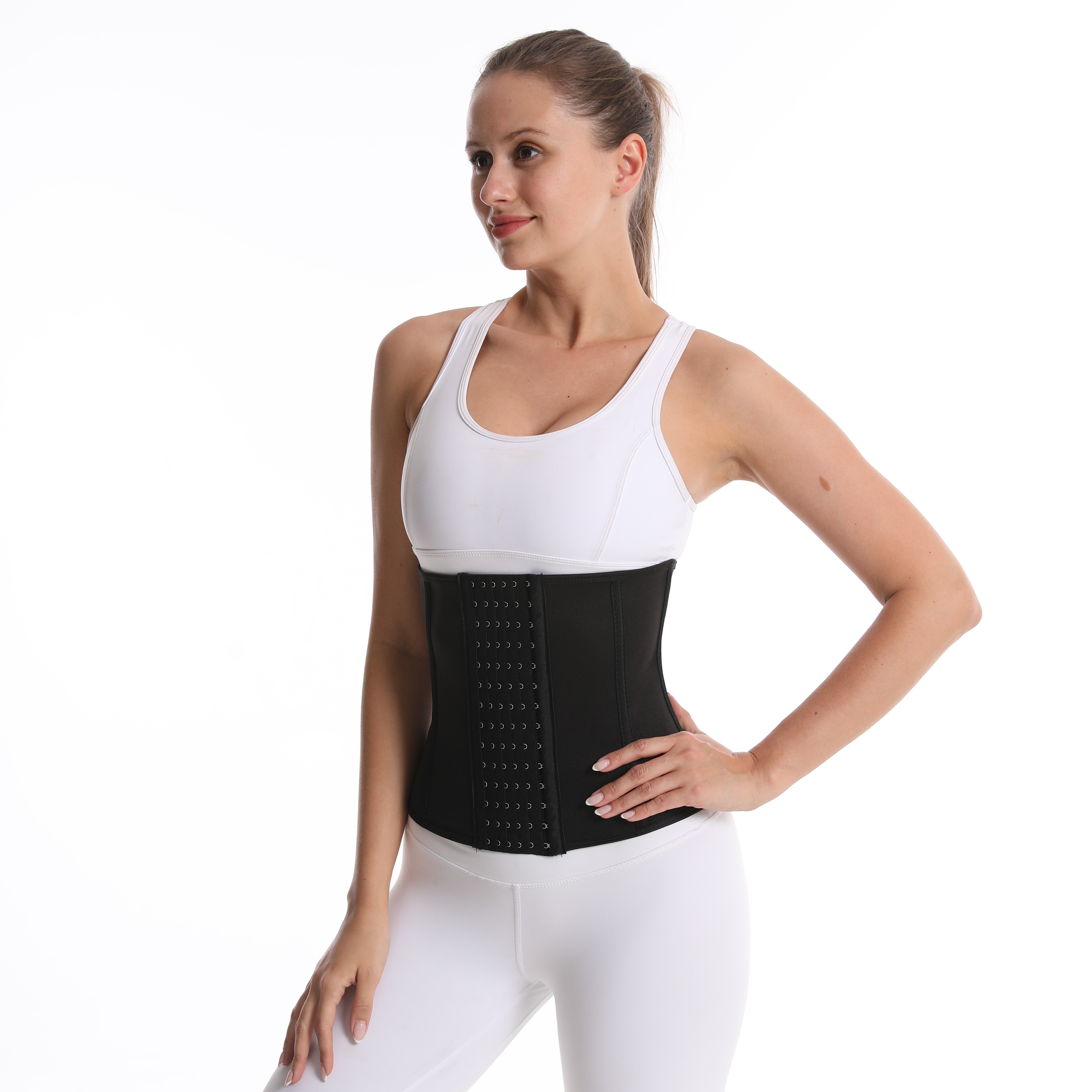 Sports Fitness Waist Trainer Corset Solid Color Slimming Fat - Temu