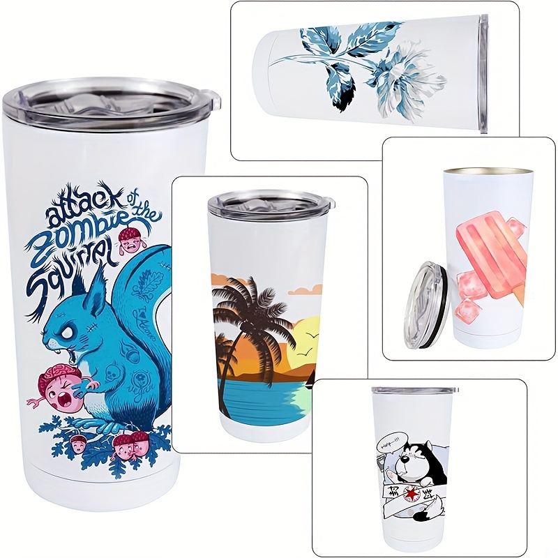 Sublimation Tumblers Bulk, Sublimation Tumbler Cups With Handle, Straight  Double Wall Sublimation Water Bottle Blanks For Heat Press - Temu